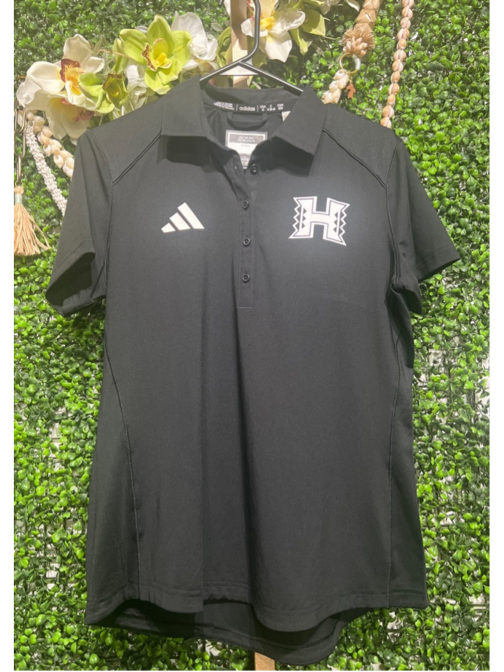 Adidas University Hawaii Rainbow Warriors player Team Issue Big West Blk Golf M